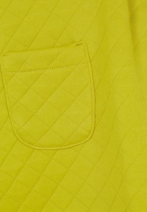 See-Saw - Textured Long Sleeve Dress Chartreuse
