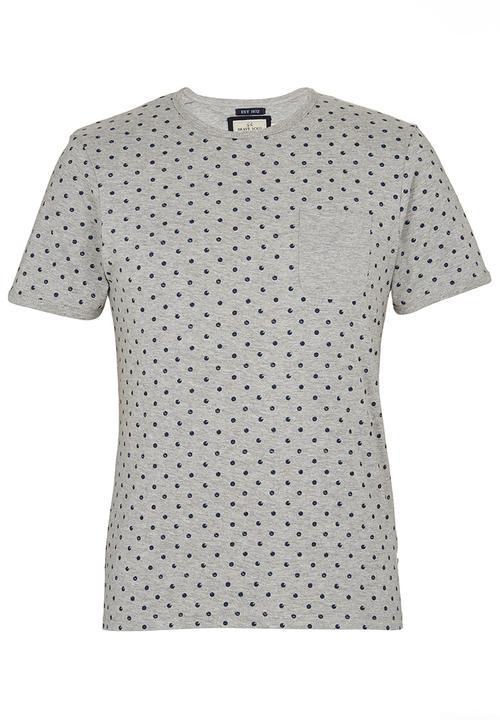 Brave Soul - Crew Neck Spotted T-Shirt Grey
