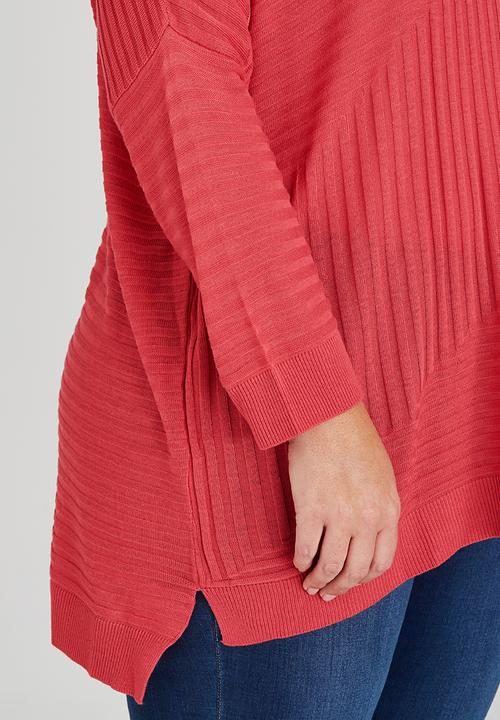 EVANS - High Neck Jumper Mid Pink