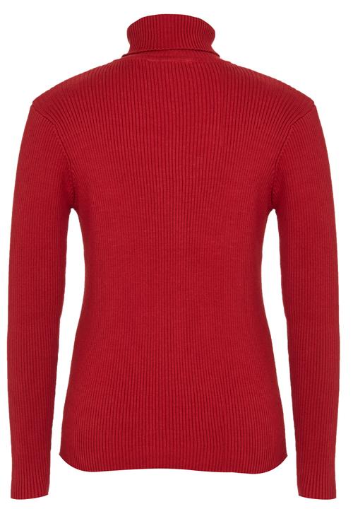 Rebel Republic - Ribbed Poloneck Red