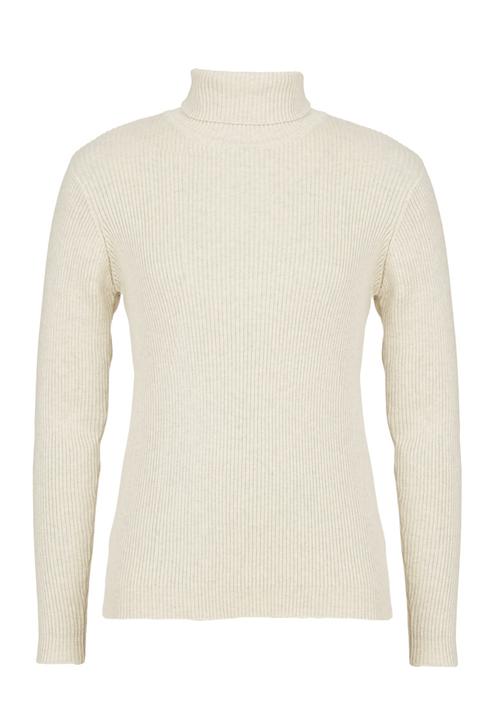 Rebel Republic - Ribbed Poloneck Beige