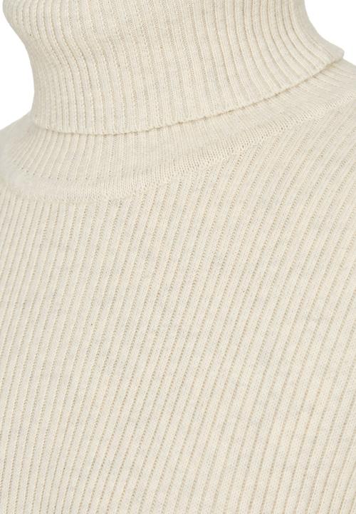 Rebel Republic - Ribbed Poloneck Beige