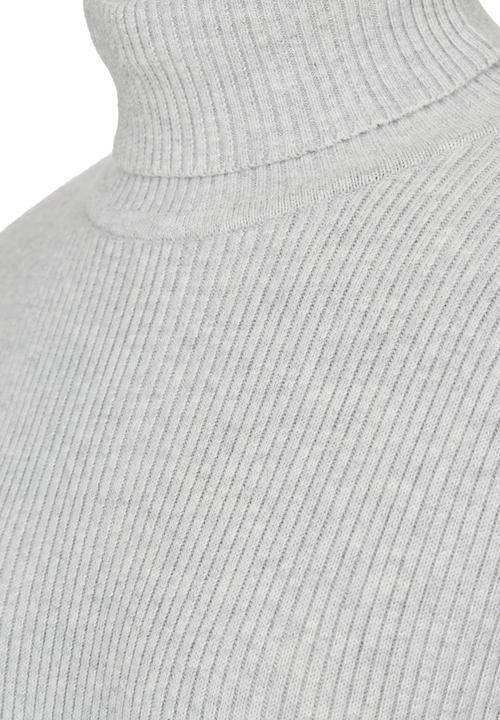Rebel Republic - Ribbed Poloneck Grey