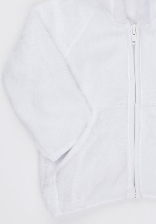 Luke & Lola - Fleece with Hood White