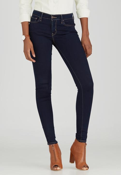 levi's 710 super skinny dark blue