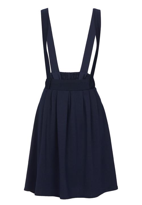 c(inch) - Dungaree Midi Skirt Navy