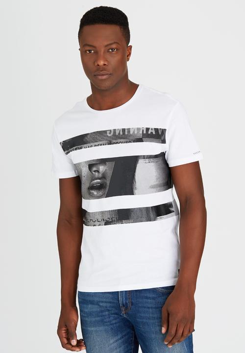 GUESS - S/S BSC Video Girl Crew Tee White