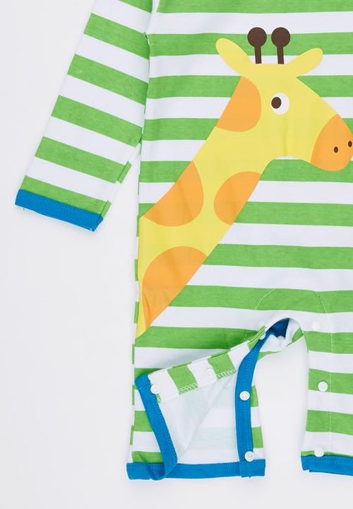 Pop Candy - Giraffe Stripe Jumper Green