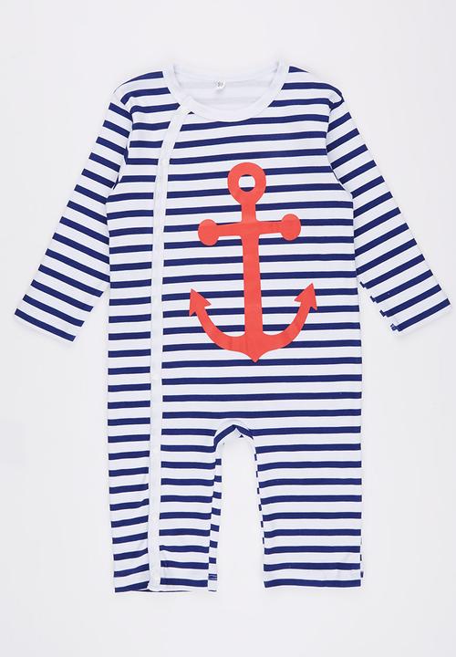 Pop Candy - Anchor Long Sleeve Jumper Multi-colour