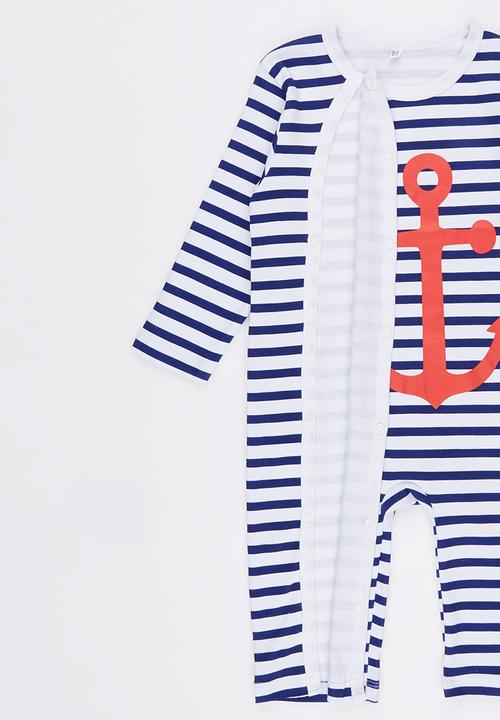 Pop Candy - Anchor Long Sleeve Jumper Multi-colour