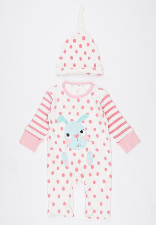 Pop Candy - 2 Piece Bunny  Set Pale Pink