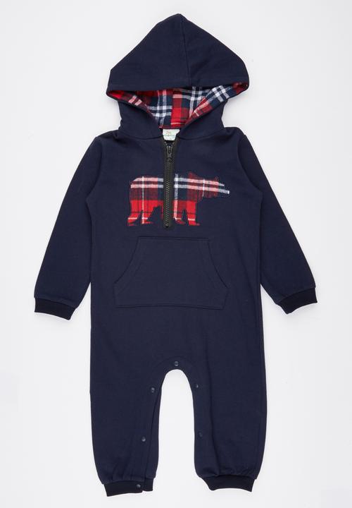 Pop Candy - Bear Hooded Jumper Navy