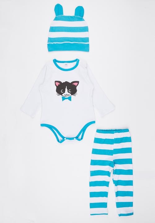 Pop Candy - 3 Piece Kitty Set Pale Blue