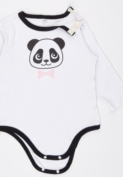 Pop Candy - 3 Piece Panda  Set Black and White
