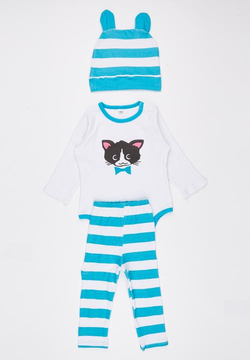 Pop Candy - 3 Piece Kitty Set Pale Blue