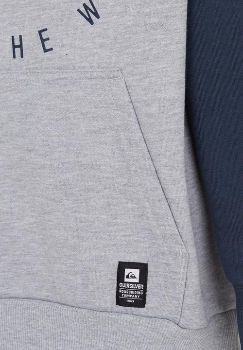 Quiksilver - Double Up Boys - Hoodie Blue and Grey