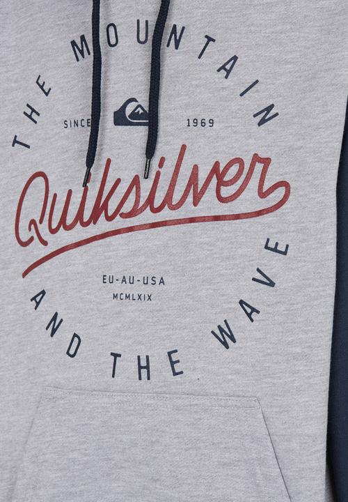 Quiksilver - Double Up Boys - Hoodie Blue and Grey