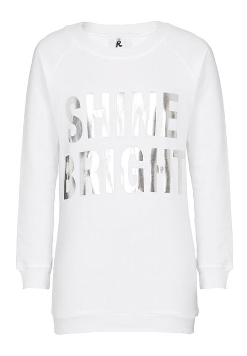 Rebel Republic - Longer Length Fleece Sweater White