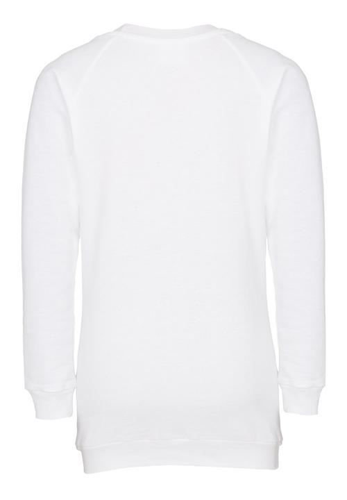 Rebel Republic - Longer Length Fleece Sweater White