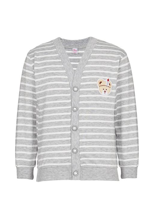 Pop Candy - Stripe Cardigan Grey