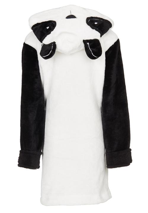 Pop Candy - Hooded Panda Gown Black and White