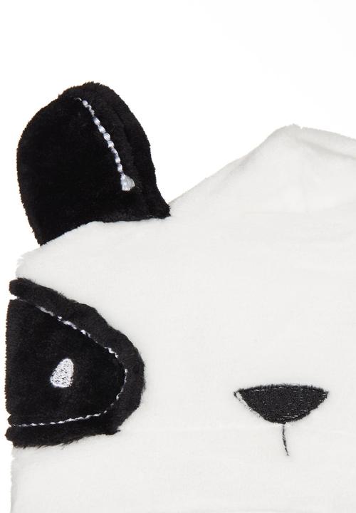 Pop Candy - Hooded Panda Gown Black and White