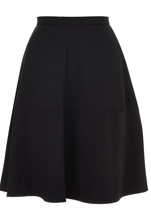 STYLE REPUBLIC - Tiered Midi Skirt Black