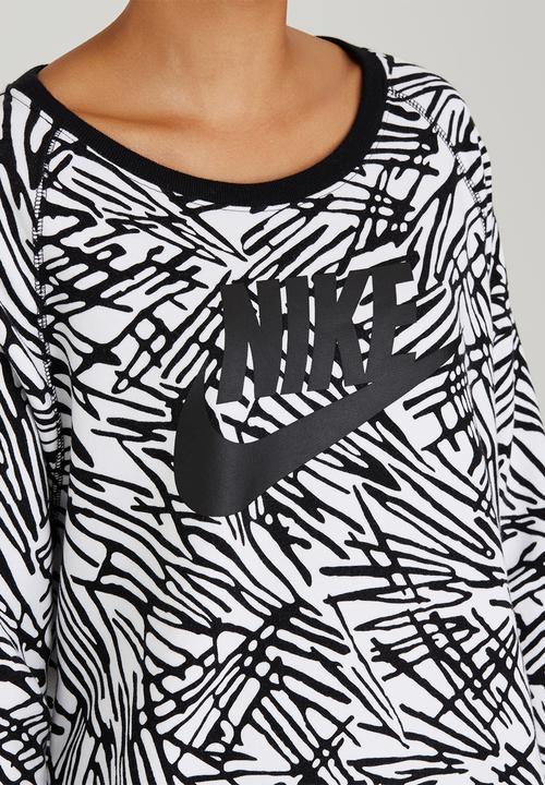 Nike - Nike Crew Rally Top Black and White