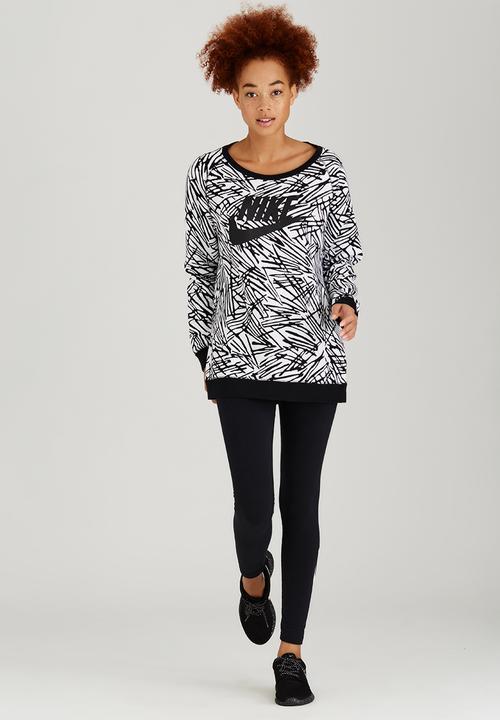 Nike - Nike Crew Rally Top Black and White