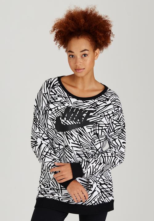 Nike - Nike Crew Rally Top Black and White