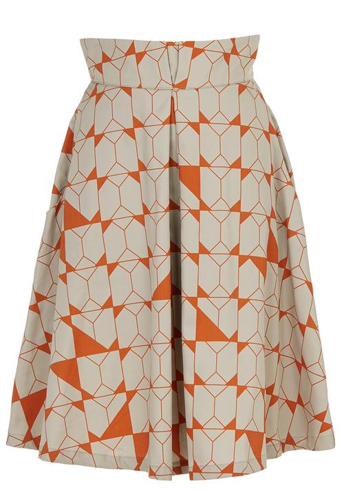 adam&eve; - Geneva High-waist Skirt Orange