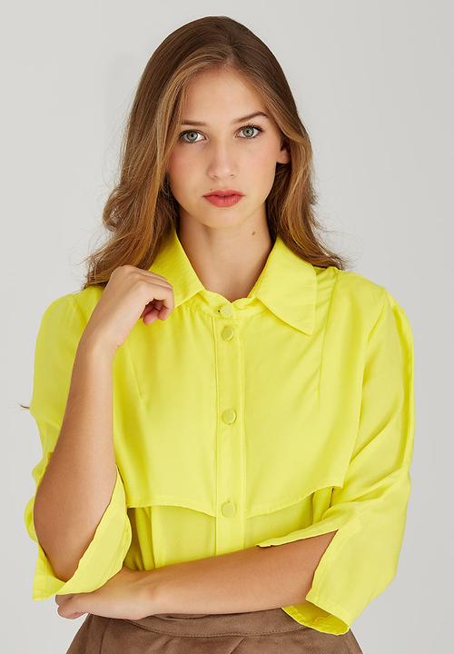 adam&eve; - Mandisa Layered Shirt Yellow