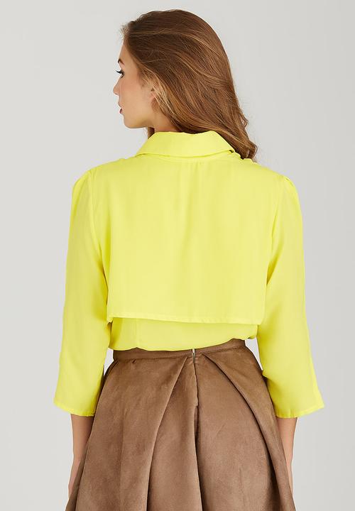 adam&eve; - Mandisa Layered Shirt Yellow