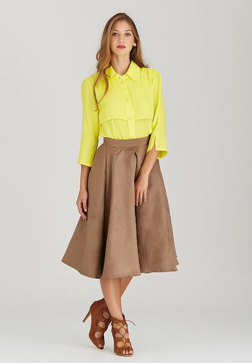 adam&eve; - Mandisa Layered Shirt Yellow