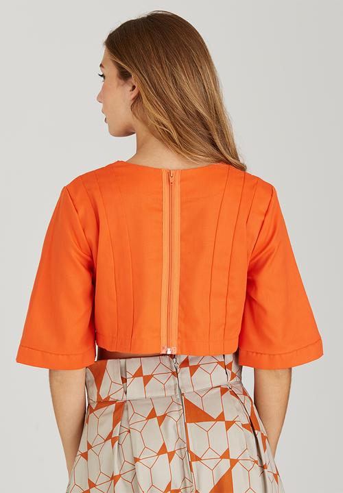 adam&eve; - Nala Cropped Top Orange