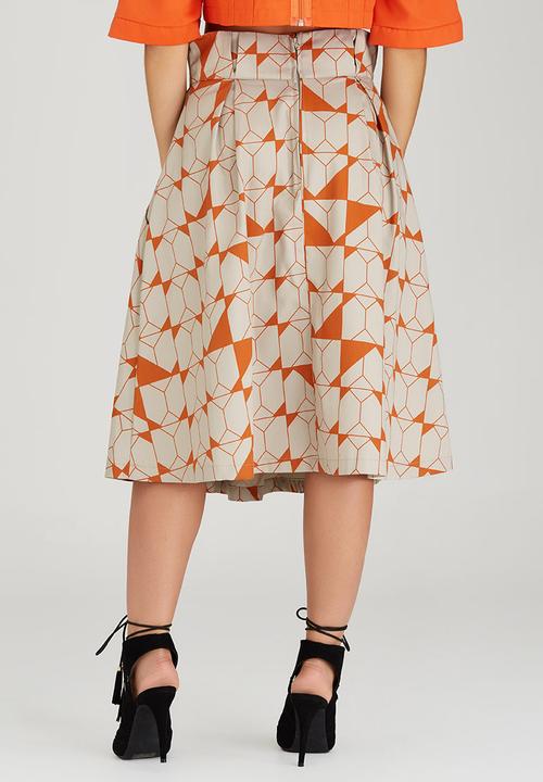 adam&eve; - Geneva High-waist Skirt Orange