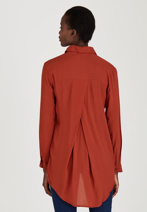 STYLE REPUBLIC - Boyfriend Shirt Dark Brown