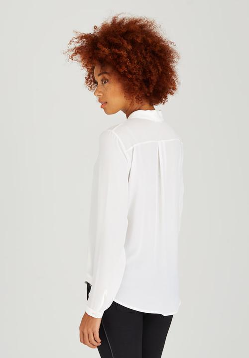 edit - Cross-over Blouse White