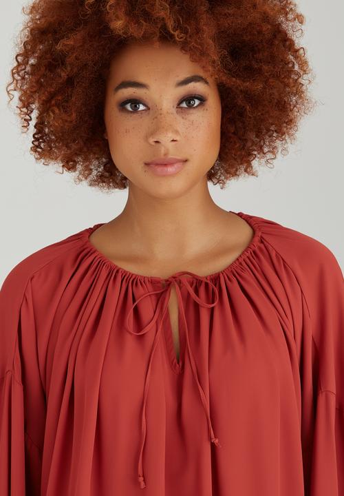 STYLE REPUBLIC - Peasant Blouse Mid Brown