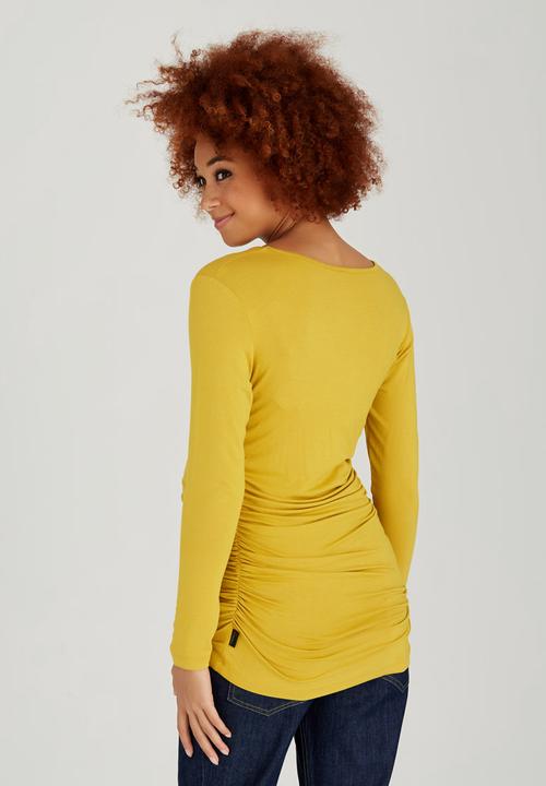 Cherry Melon - Side Gauge Long Sleeve Top Yellow