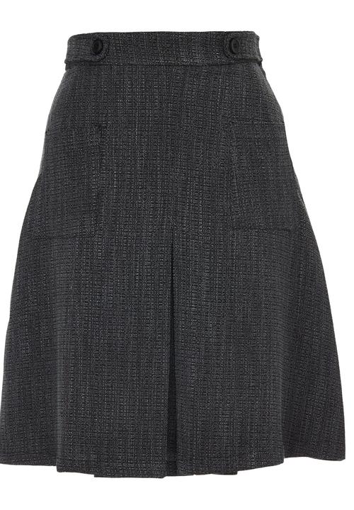 edit - Tab Pocket Skirt Grey Melange