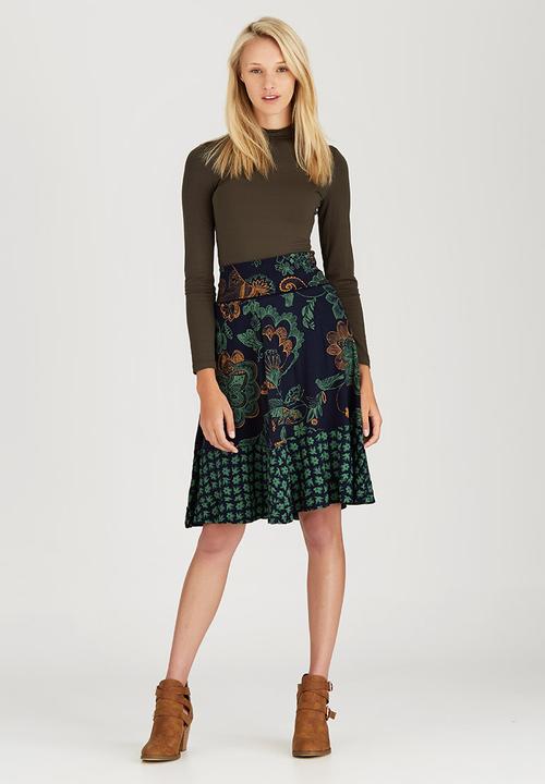 Sway - Flair Skirt Navy