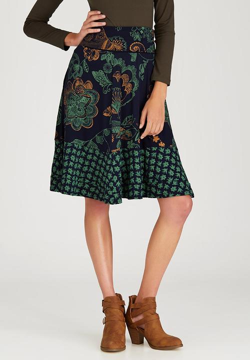 Sway - Flair Skirt Navy