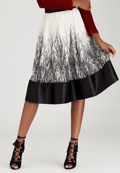 Sober - Black Forest Skirt Black and White
