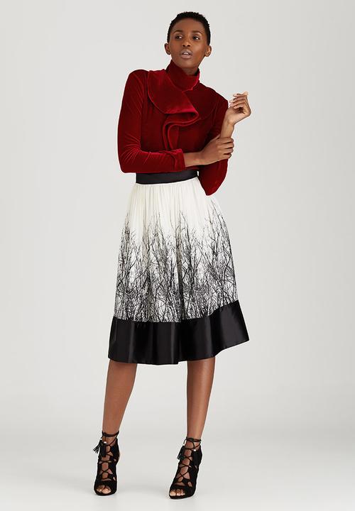 Sober - Black Forest Skirt Black and White