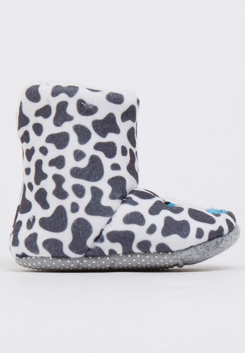 Soobe - Cow Print Ugg Boots Multi-colour