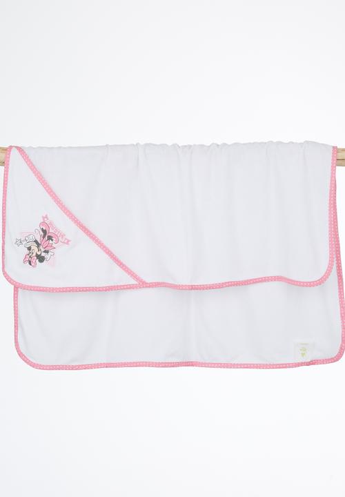 Character Baby - Minnie Mouse Hooded Towel White