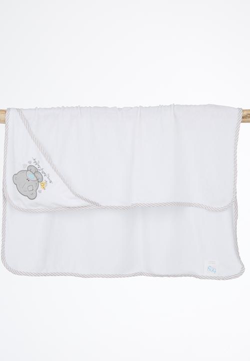 Character Baby - Tiny Tatty Teddy Hooded Towel White