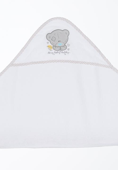 Character Baby - Tiny Tatty Teddy Hooded Towel White