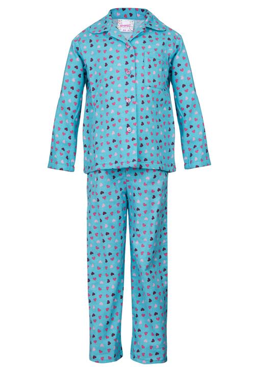 Twin Clothing - Girls Flannel  Pjs Set Multi-colour